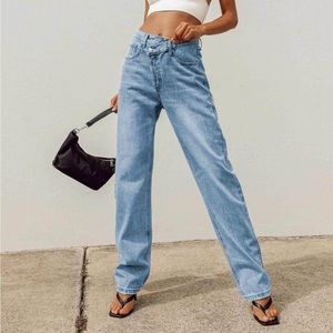 Princess Polly Asymmetrical Holly Jeans